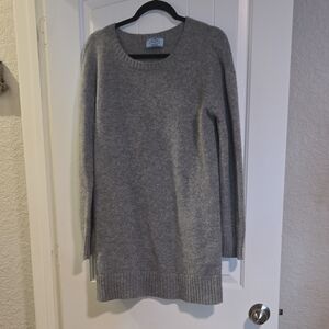Prada Mens Grey Alpaca Sweater